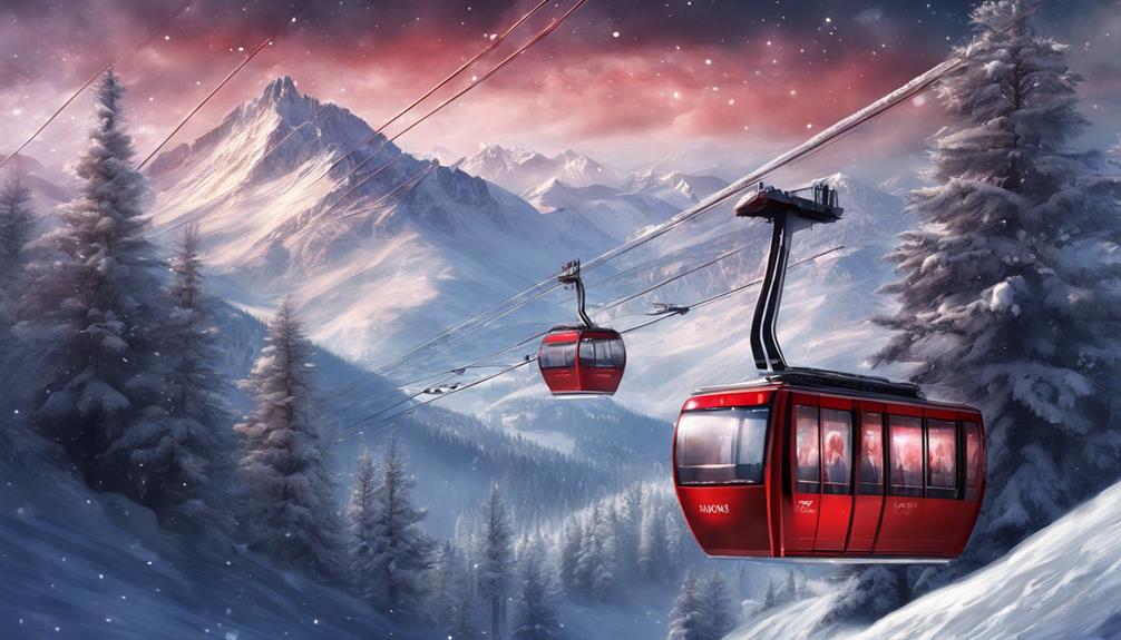 alpine cable car ride