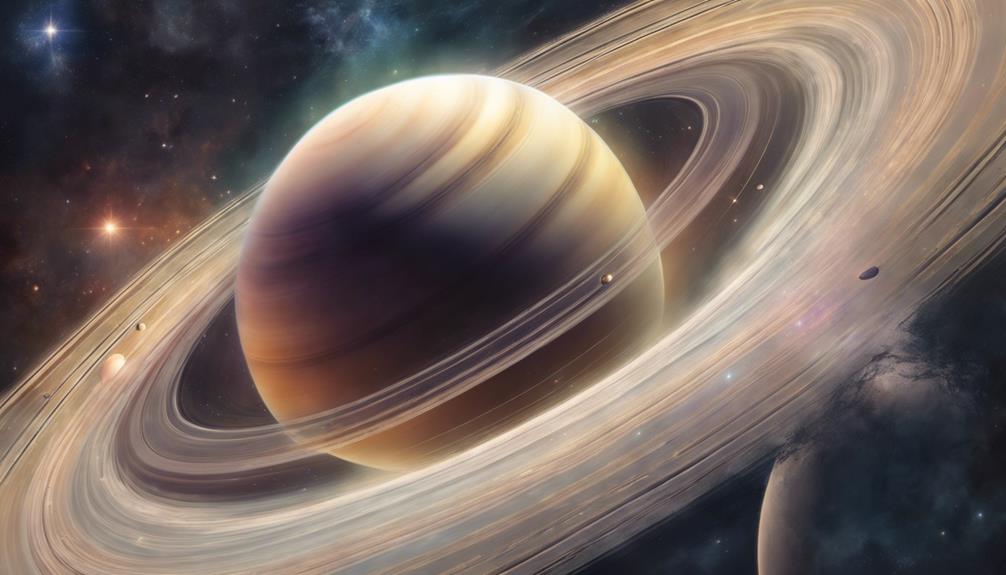 la bellezza circolare di saturno