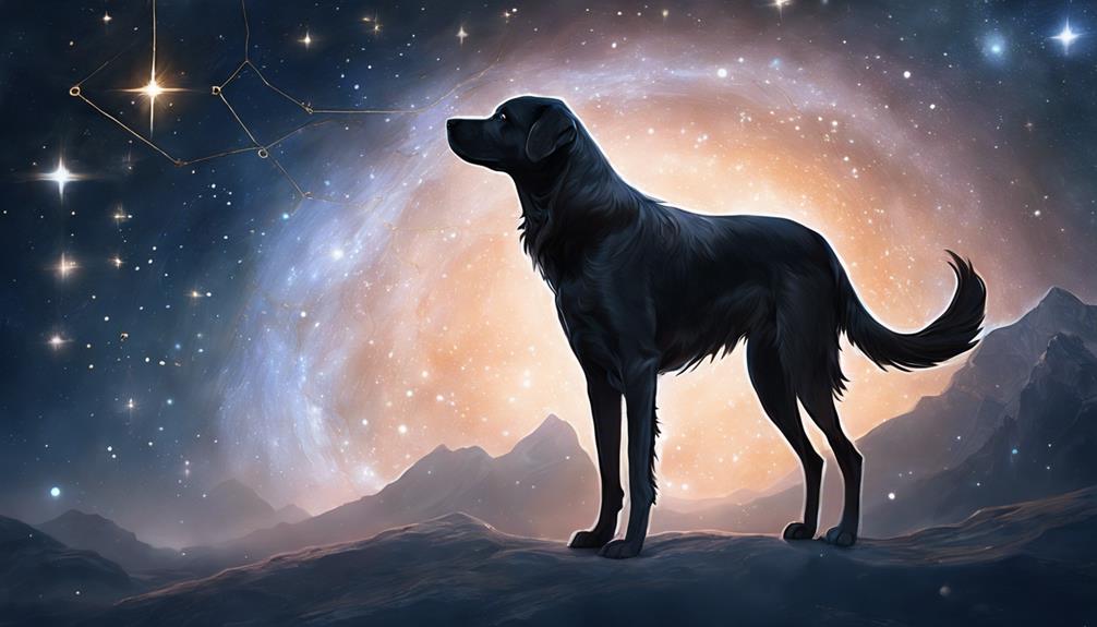 majestic celestial dog constellation