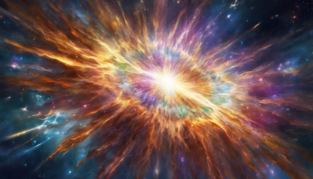 supernova explosion in space