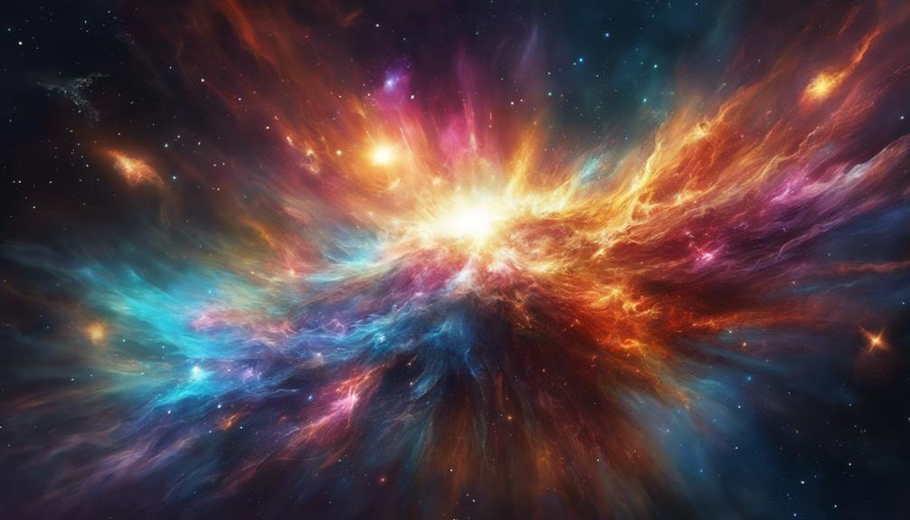 supernova explosions in space