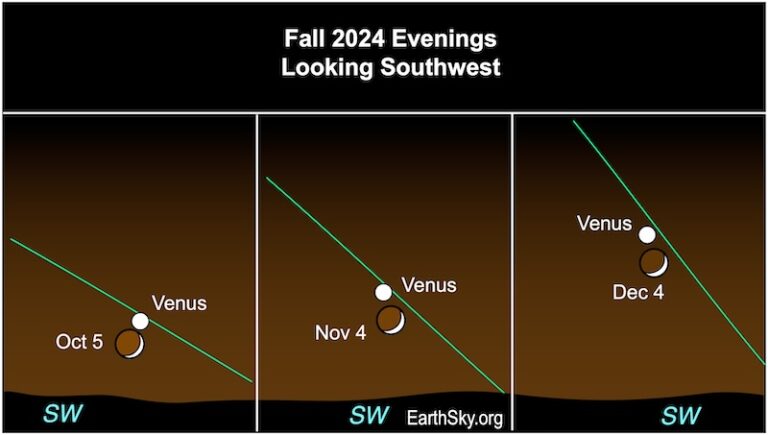 Scopri quella brillante stella accanto alla luna: È Venere!