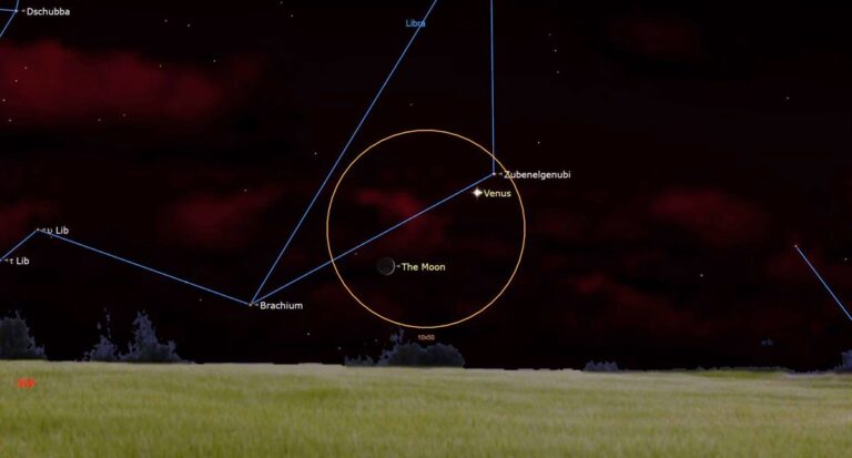 Stasera, ammira Venere che si incontra con la luna crescente!