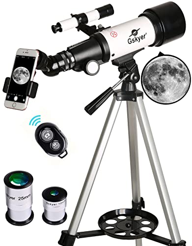 Recensione telescopio Gskyer D-70400: ideale per bambini e principianti, portatile e con ottima apertura da 70 mm. Scopri il cielo!