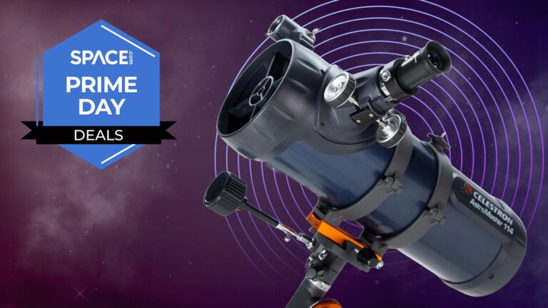 Risparmia 100€ su un telescopio per principianti Celestron AstroMaster 114EQ per il Prime Day!