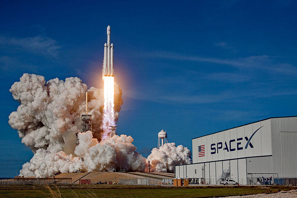 Lancio del Falcon Heavy